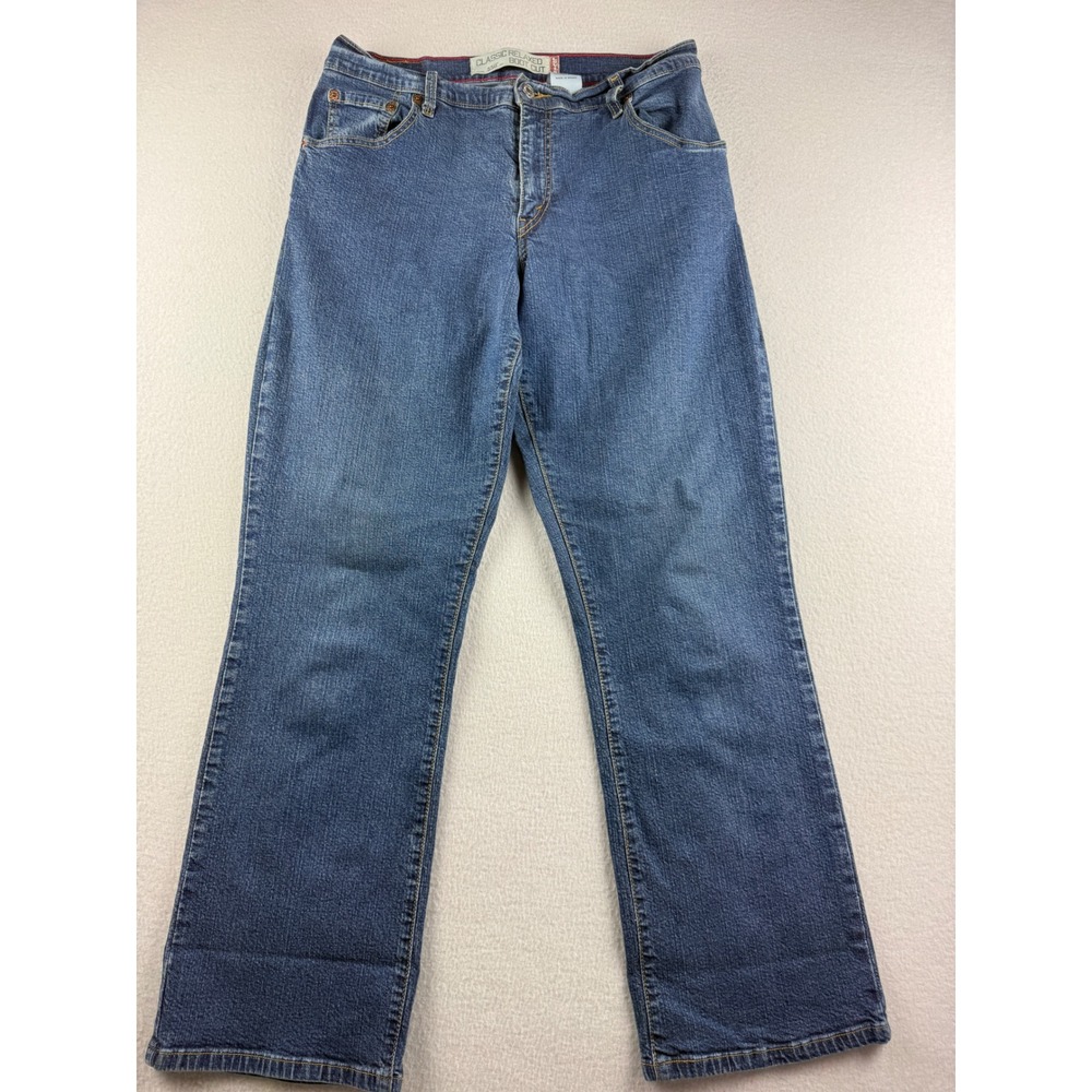 Levis 550 Classic Relaxed Boot Cut Jeans Women's 12S Medium Wash Blue Denim